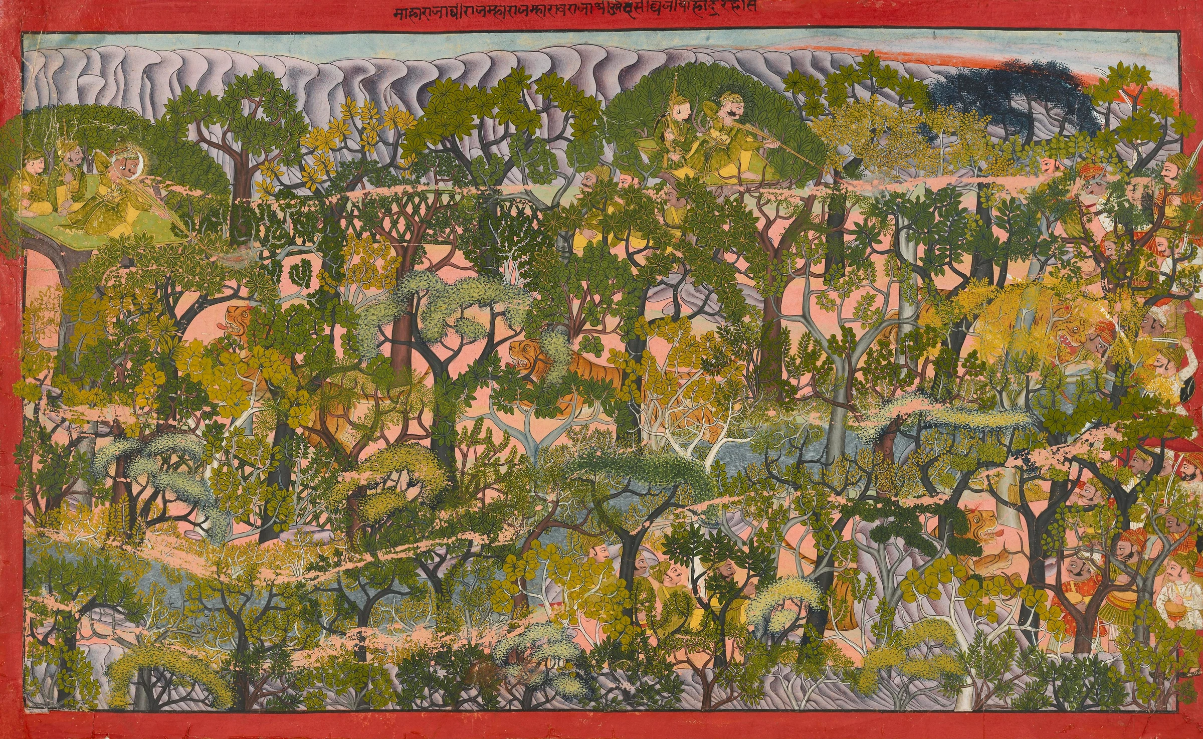 Maharao Umed Singh hunting tigers