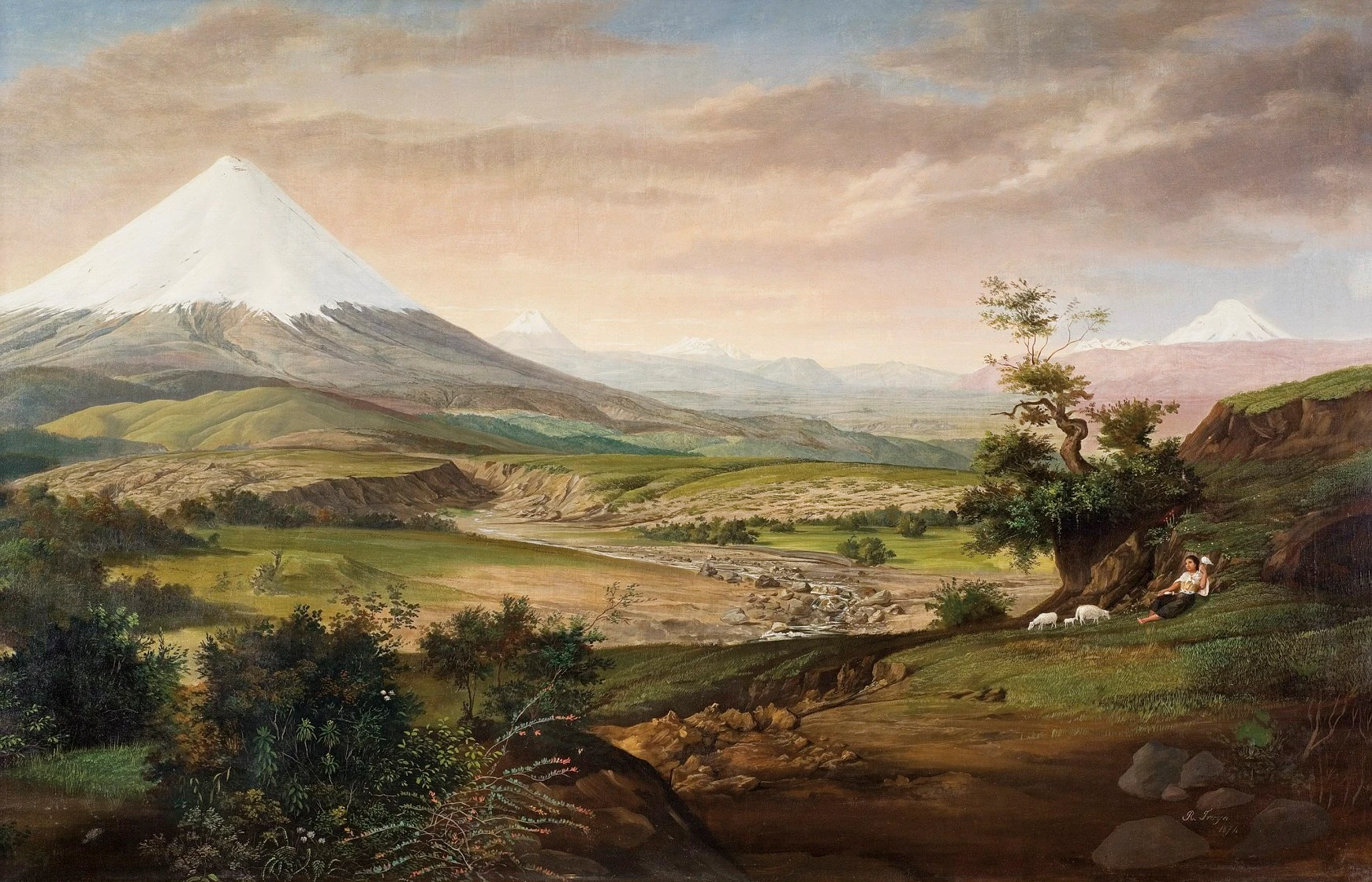 El Cotopaxi (Vista de la Cordillera Oriental desde Tiopullo)